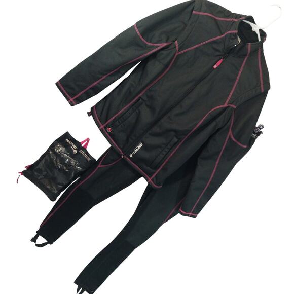 FREEZE OUT! THERMAL JACKET, PANTS, FOOTIES & MASK HEAT RETENTIVE SET! SIZE L/S - Picture 1 of 12